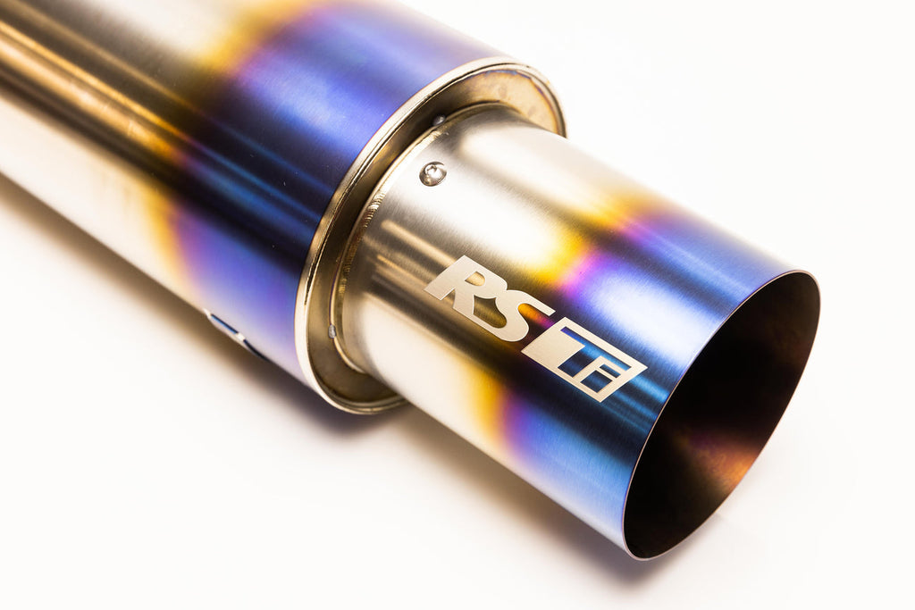 RS-TI Universal Round Muffler 2.5" - 105mm Tip