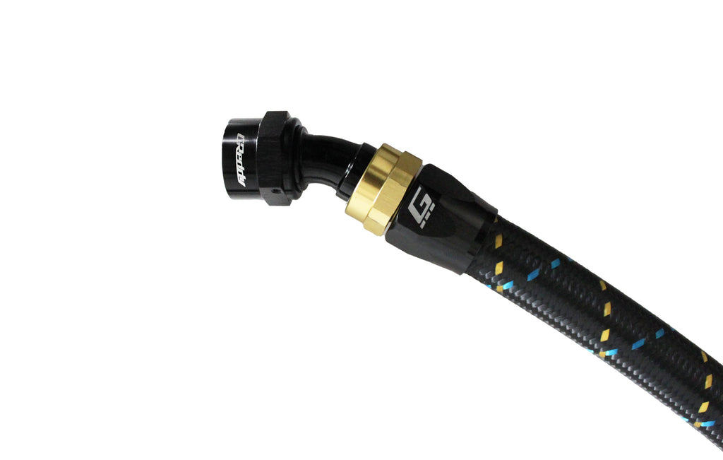 GReddy -04 AN Swivel Hose Ends - Black / Gold