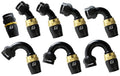 GReddy -12 AN Swivel Hose Ends - Black / Gold
