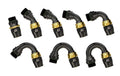 GReddy -08 ORB male Swivel Hose Ends - Black / Gold