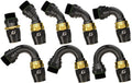 GReddy -12 ORB male Swivel Hose Ends - Black / Gold