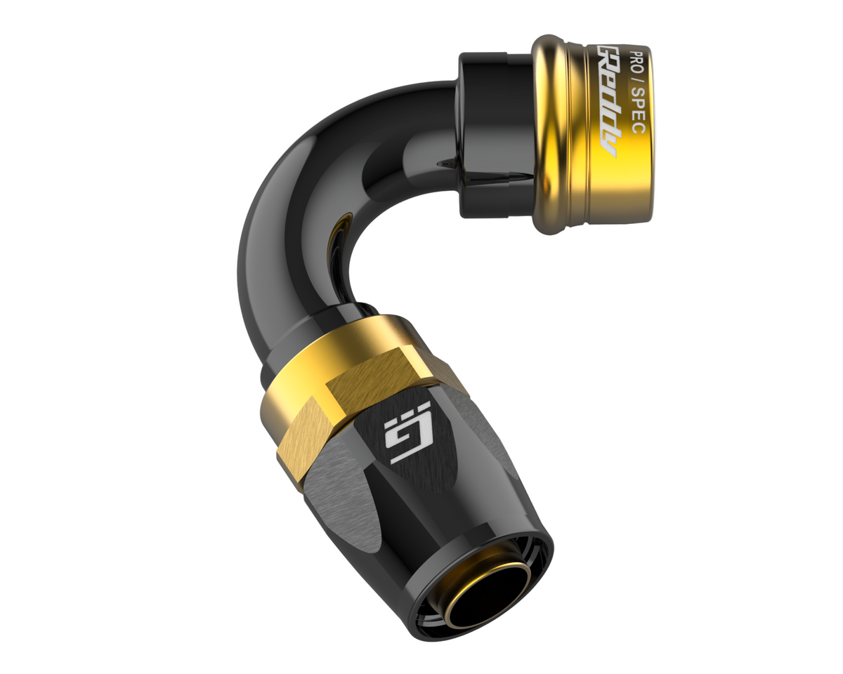 GReddy PRO/SPEC -12 Quick-Release Swivel Hose Ends - Black / Gold