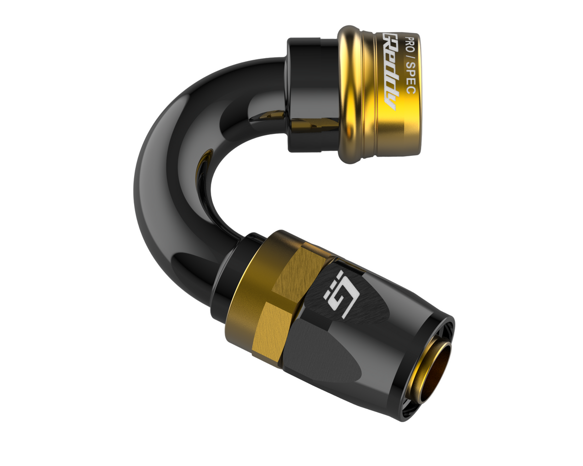 GReddy PRO/SPEC -12 Quick-Release Swivel Hose Ends - Black / Gold
