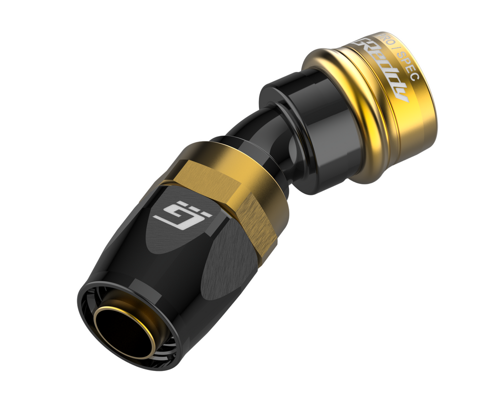 GReddy PRO/SPEC -12 Quick-Release Swivel Hose Ends - Black / Gold