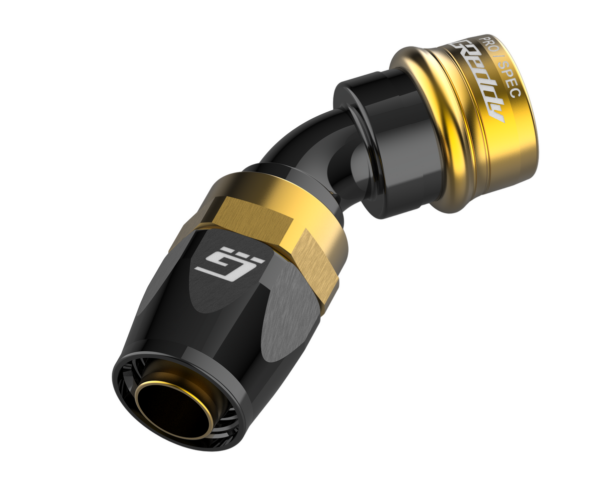 GReddy PRO/SPEC -10 Quick-Release Swivel Hose Ends - Black / Gold