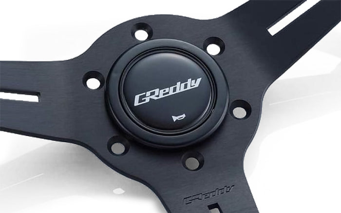 GReddy Sport Steering Wheel - 3 Stripe Medium Dish