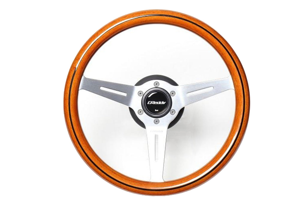 GReddy Wood Steering Wheel - Light