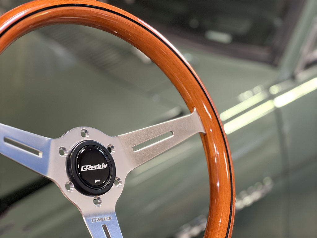 GReddy Wood Steering Wheel - Light