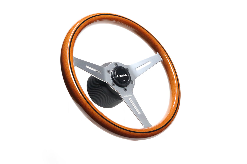 GReddy Wood Steering Wheel - Light