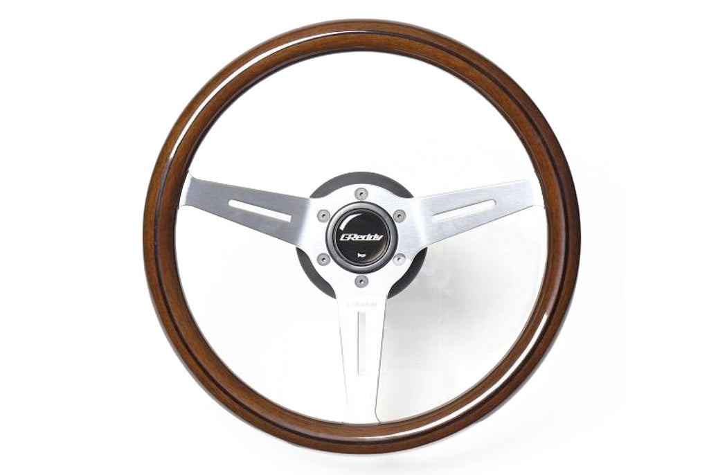 GReddy Wood Steering Wheel - Dark Brown