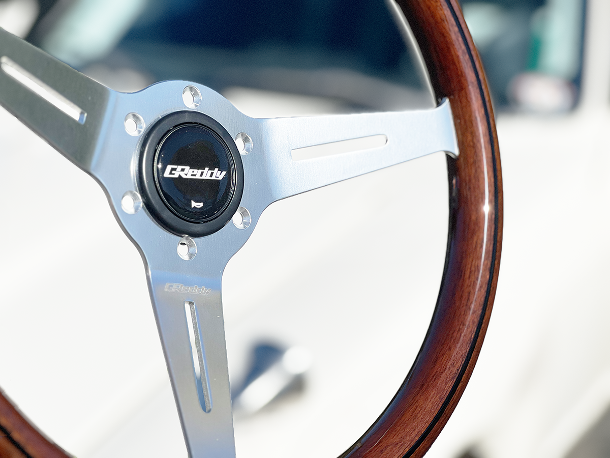 GReddy Wood Steering Wheel - Dark Brown