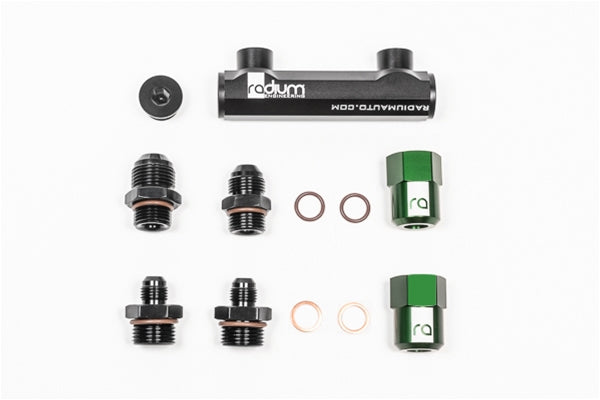 Radium Engineering 4-Port Manifold Bosch 044 Pumps Reuses Check Valves