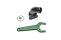 Radium Engineering FCST-X 3-Bolt Remote Mount Fill Neck 24AN Elbow 1.5in Barb