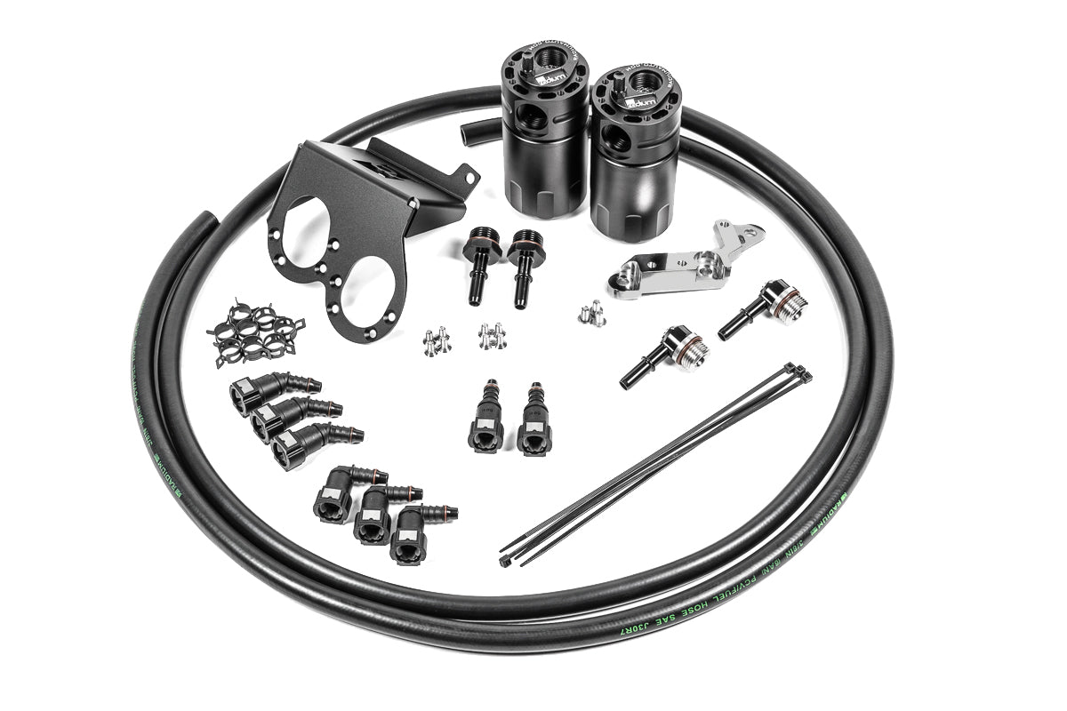 Radium Engineering Dual Catch Can Kit, 17-19 Corvette LT1 with Dry Sump