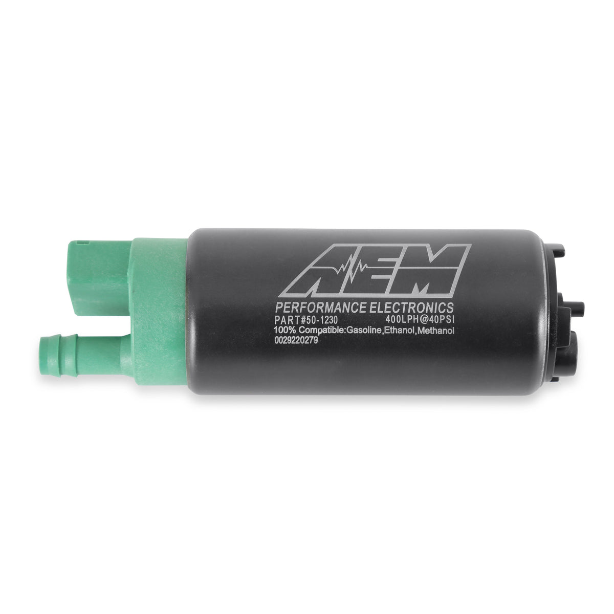 AEM 400LPH E85-COMPATIBLE HI FLOW IN-TANK FUEL PUMP - DOUBLE BARB 50-1230