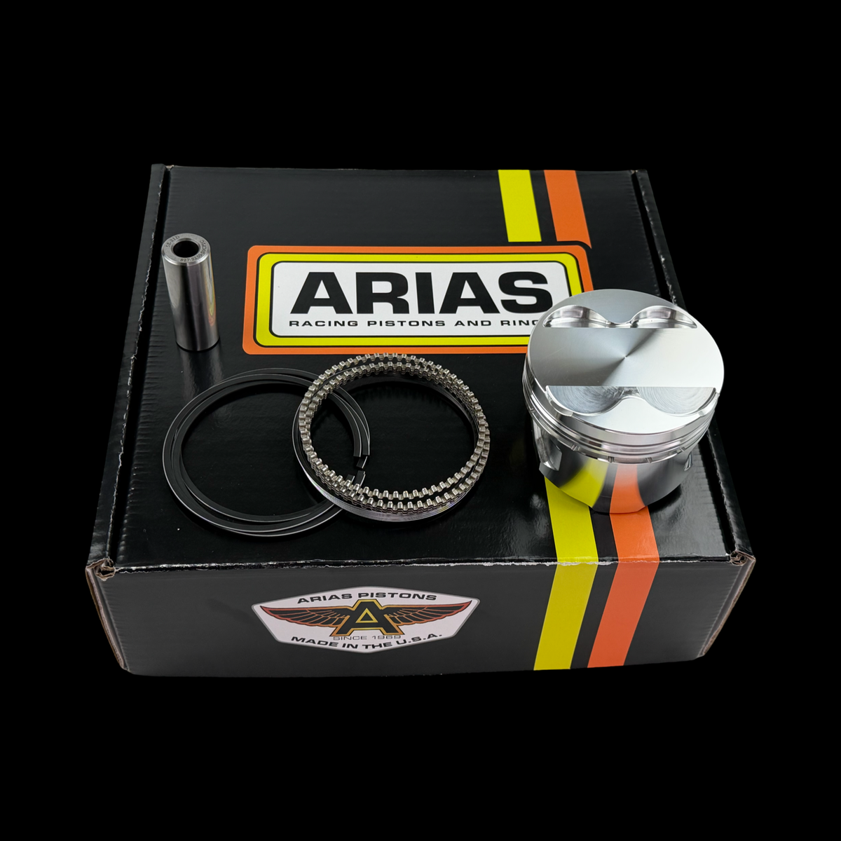 A3310404 - Honda B16A Shelf Arias Pistons w/All Hardware - 81.5mm x 9:1