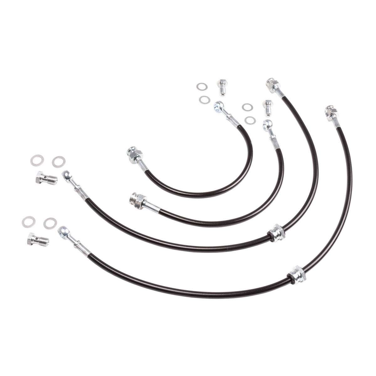 Chase Bays Caliper Brake Lines - 89-94 Nissan 240sx S13