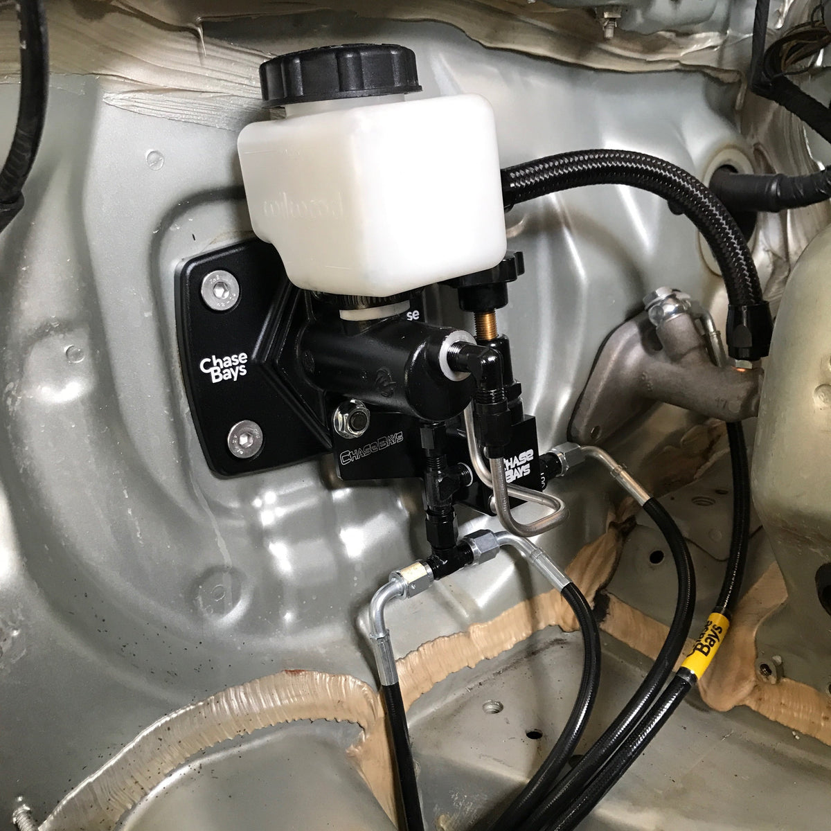 Chase Bays Brake Line Relocation for 94-01 Integra | 92-00 Civic with Single Piston Brake Booster Delete