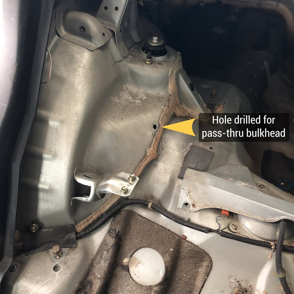 Chase Bays inInterior Brake Line Relocation for 94-01 Integra | 92-00 Civic with Single Piston Brake Booster Delete