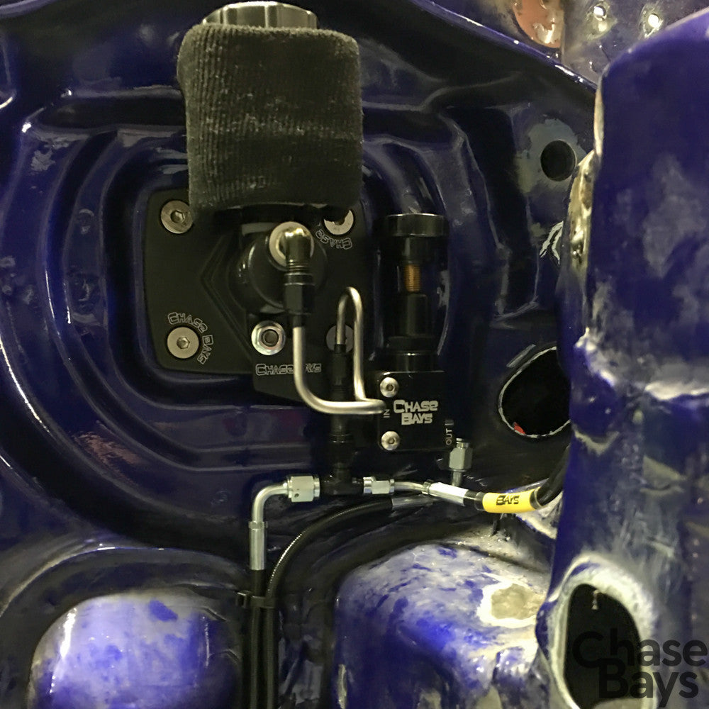 Chase Bays Brake Line Relocation for 88-91 Civic / CRX and 90-93 Integra with Single Piston Brake Booster Delete