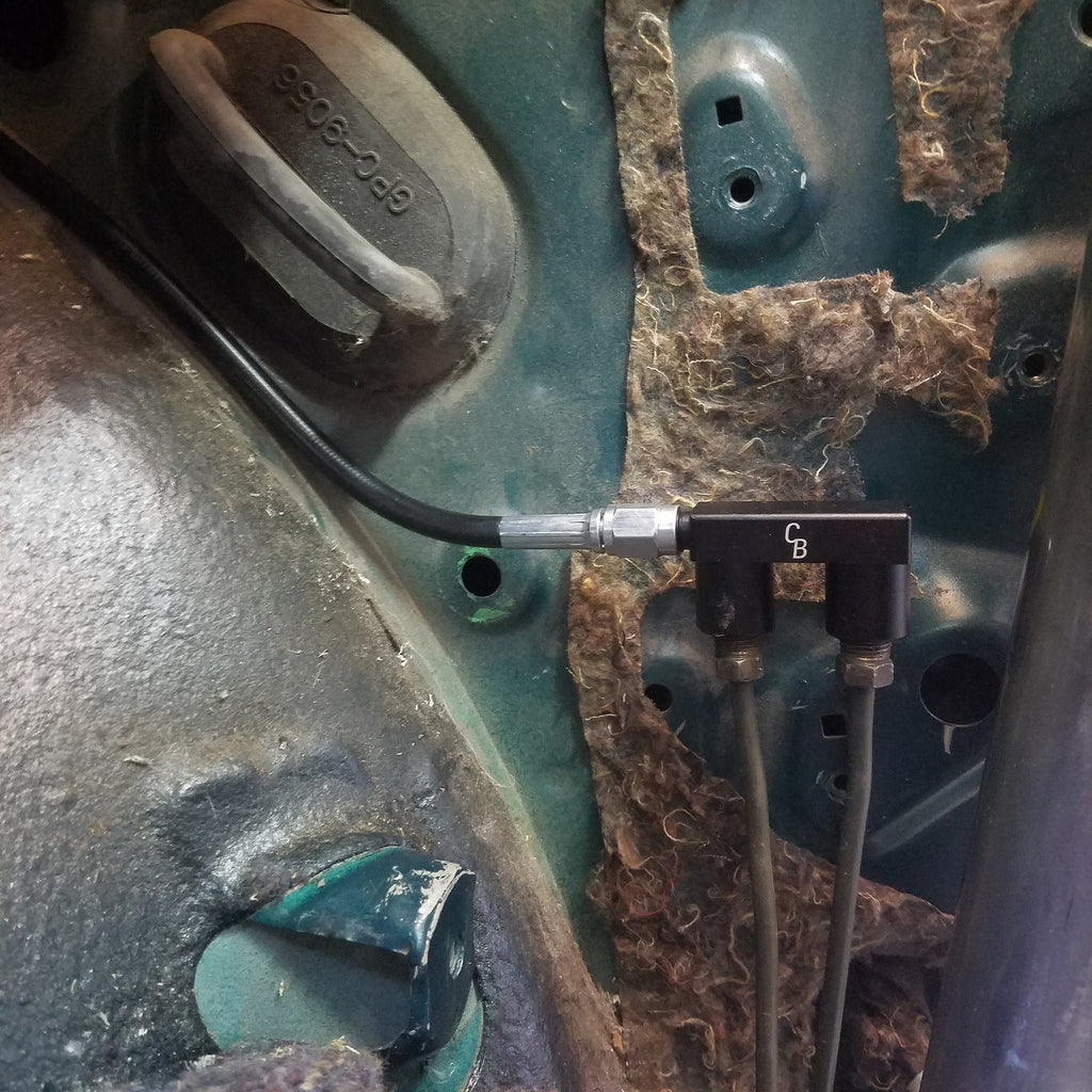 Chase Bays 3AN Male to (2) M10x1.0 Convex Female F Fitting
