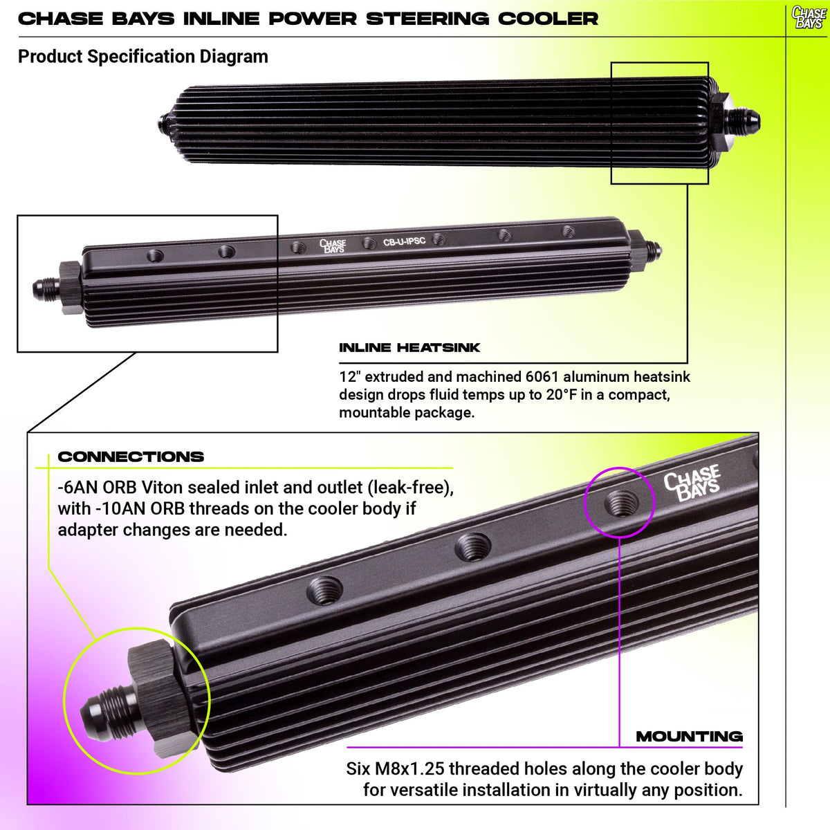 Chase Bays Power Steering Cooler Upgrade Kit - BMW E36 & E46