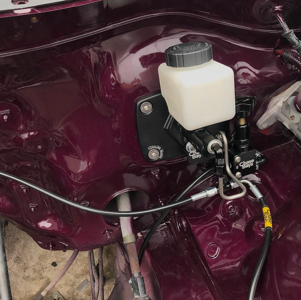 Chase Bays Brake Line Relocation for Toyota Supra JZA80 / SC300 / SC400 with Single Piston Brake Booster Delete
