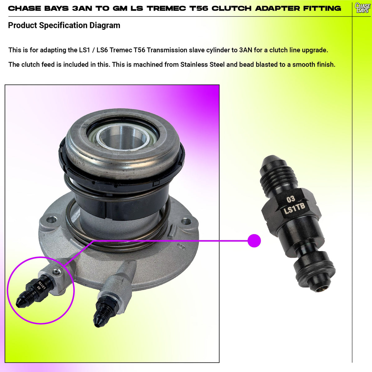 Chase Bays Clutch Line - Mazda RX-7 FD with GM LS Engine & T56 or TR6060