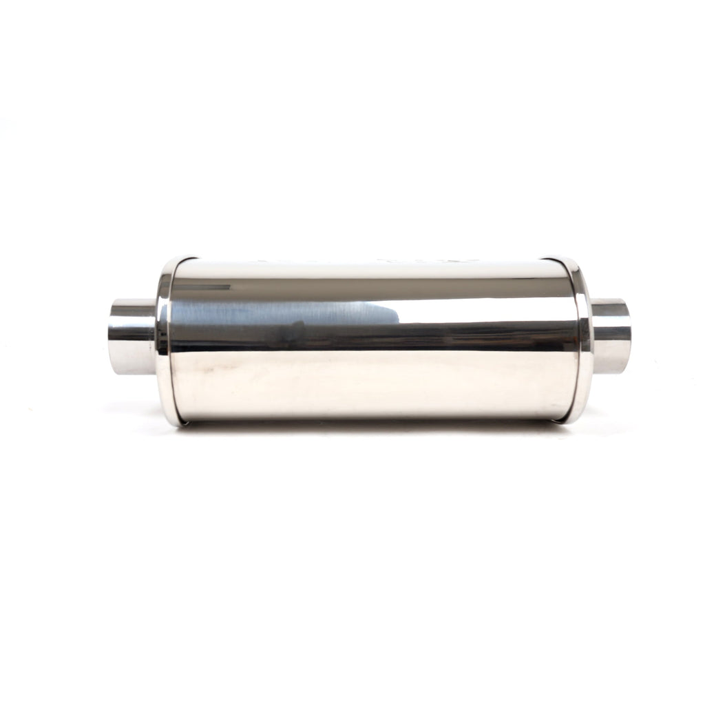 DC Sports Universal Oval Muffler 2.5" Inlet 2.5" Outlet
