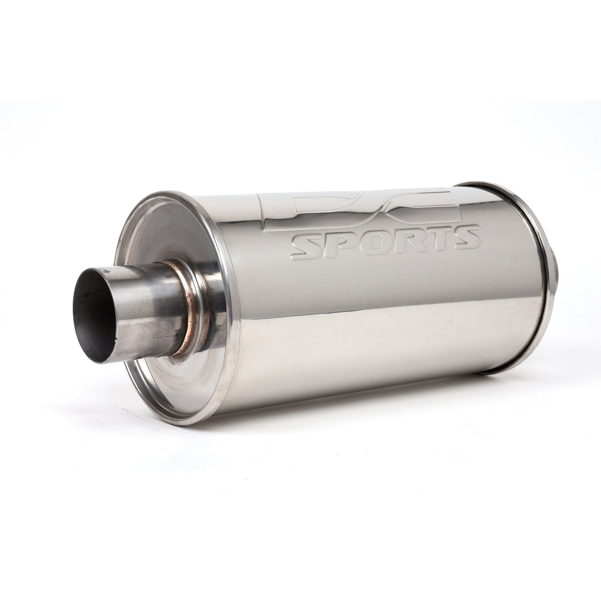 DC Sports Universal Round Muffler 2.5" Inlet / 3" Outlet