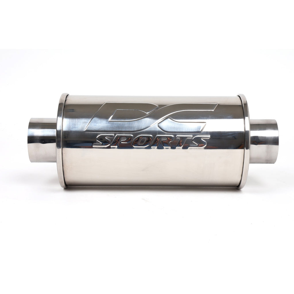 DC Sports Universal Round Muffler 3" Inlet / 3" Outlet