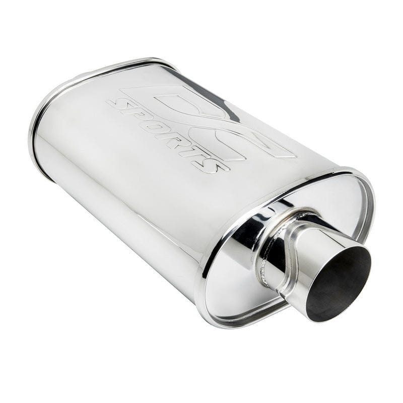 DC Sports Universal Oval Muffler 3" Inlet / 3" Outlet