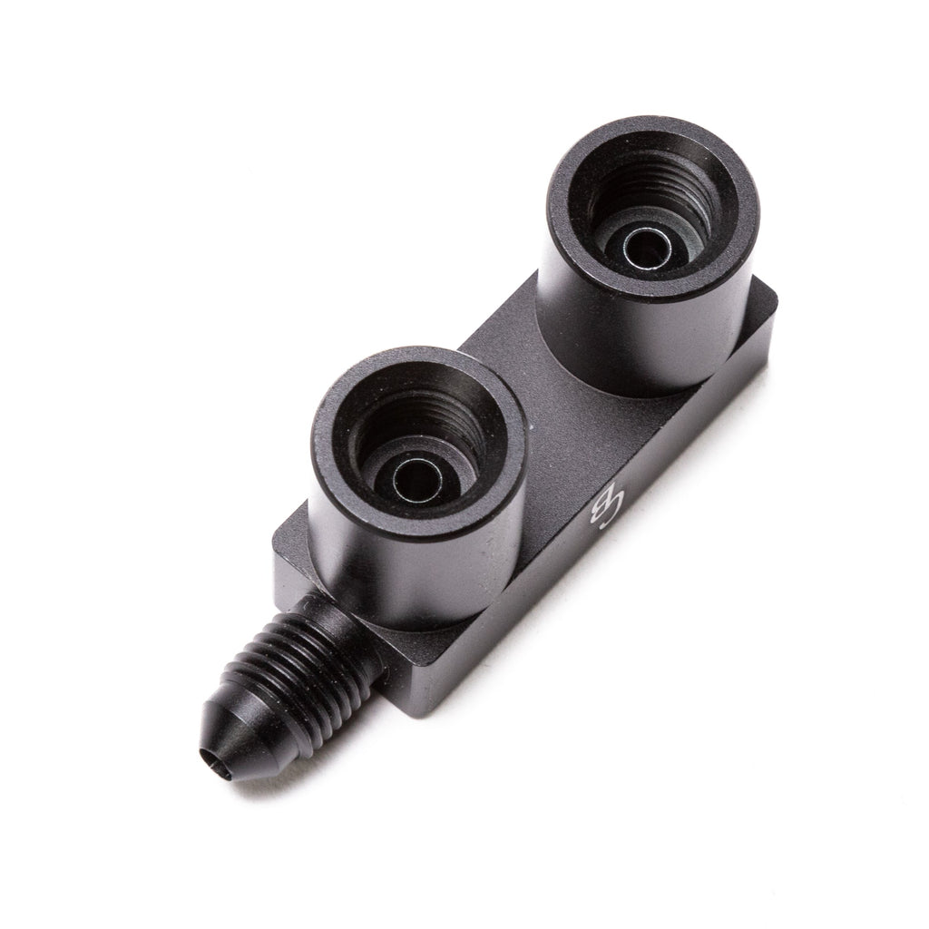 Chase Bays 3AN Male to (2) M10x1.0 Convex Female F Fitting