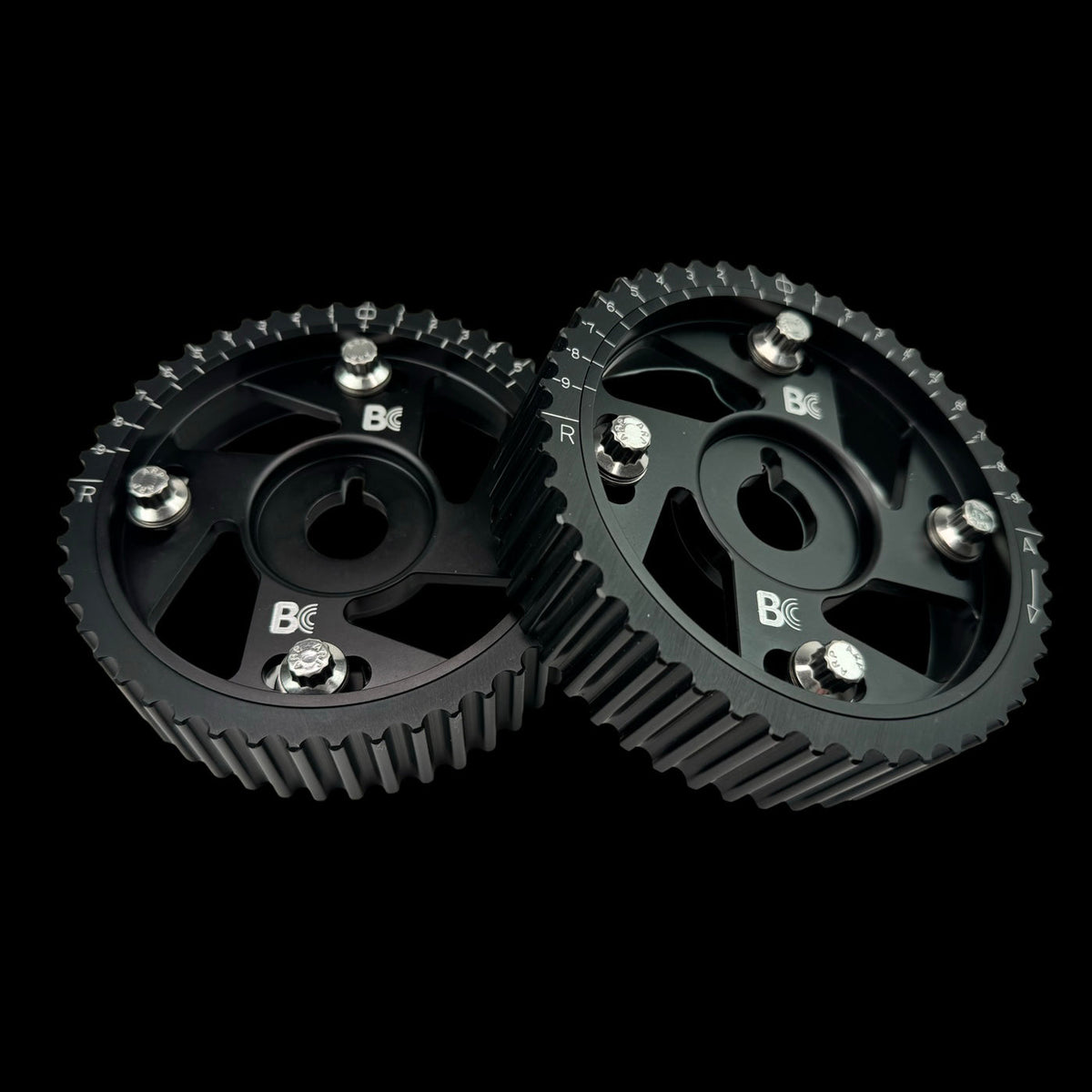 BC8830B - Toyota 2JZGTE/1JZGTE Adjustable Cam Gears (Black Anodize)