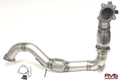 RV6 Catted Downpipe & Front Pipe Combo for 17-21 Civic SI