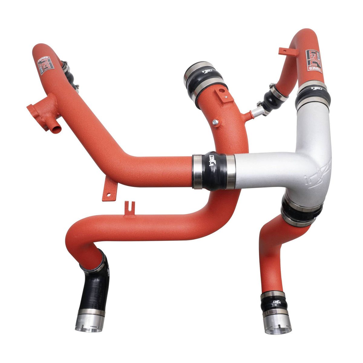 Injen SES9301ICPWR wrinkle red intercooler pipes for Ford Bronco 2.7L