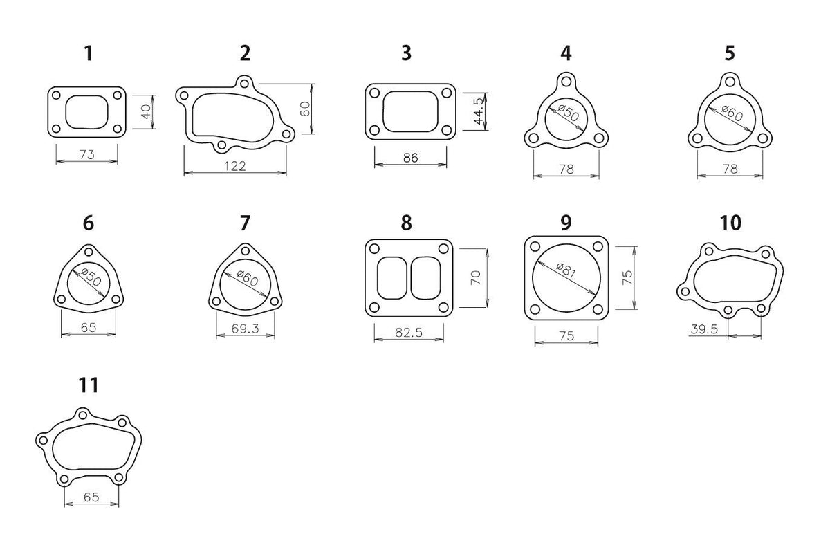TD06/T67 TURBINE OUTLET FLANGE (EXT) - (11900042)
