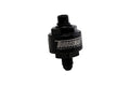 Billet Turbo Oil Feed Filter 44um -4AN to -4AN ORB - Black