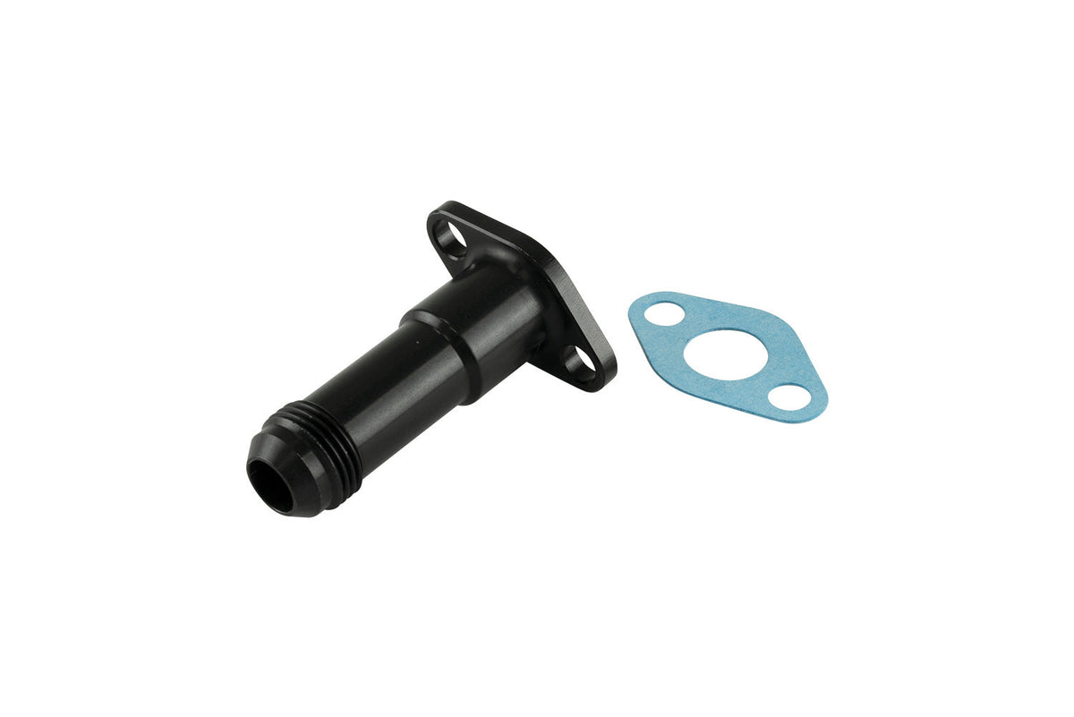 38.1mm 10AN 75mm Extended Oil Drain Black