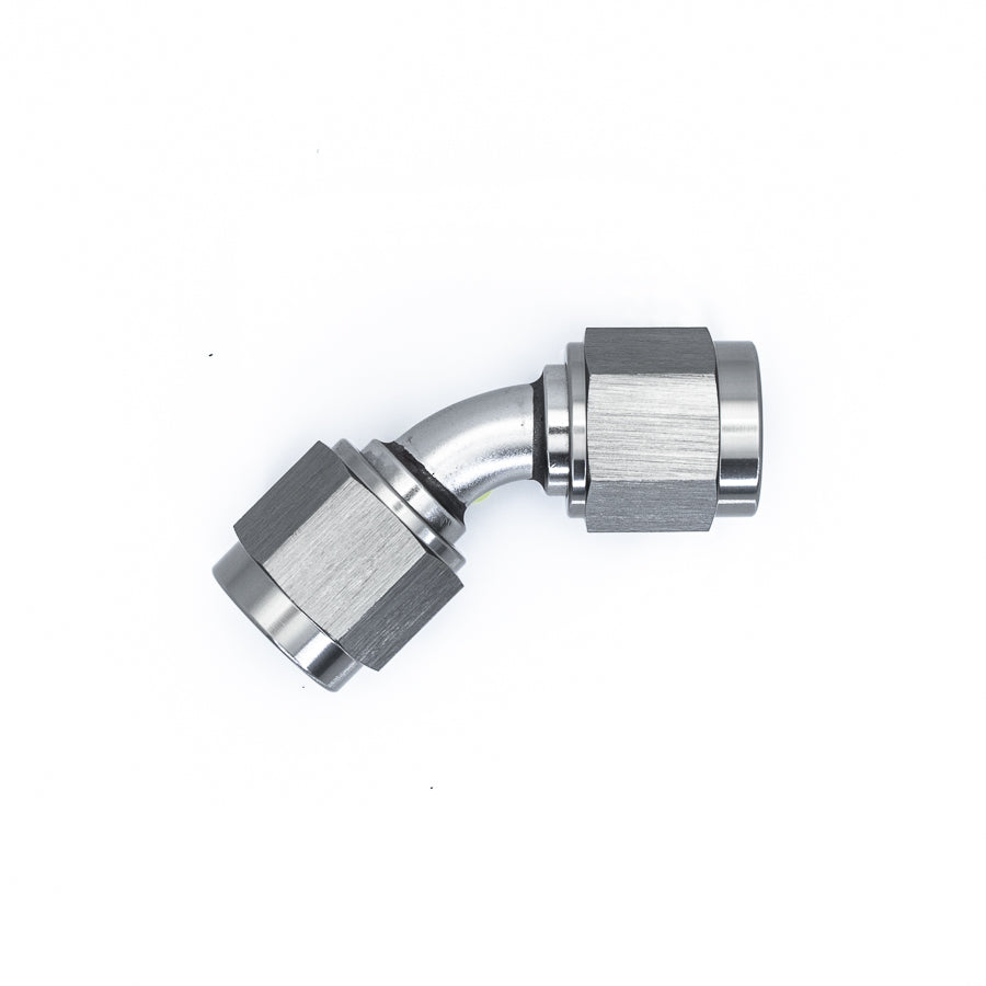 45-Deg. 6AN to 6AN Swivel Coupler