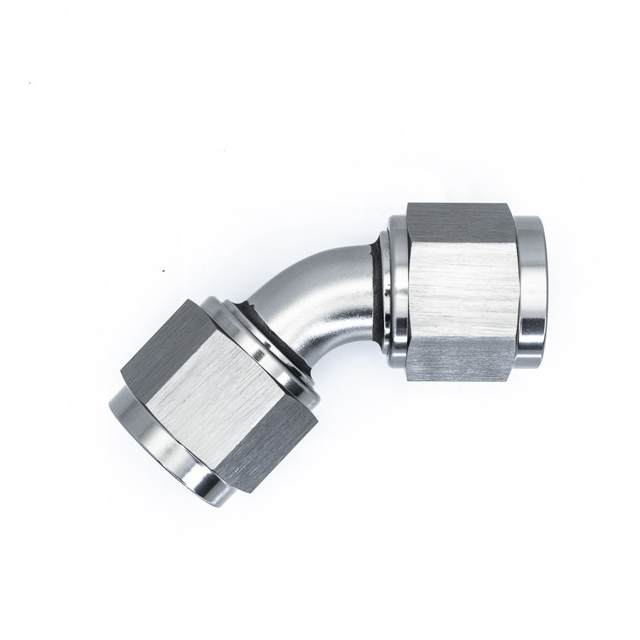 45-Deg. 10AN to 10AN Swivel Coupler