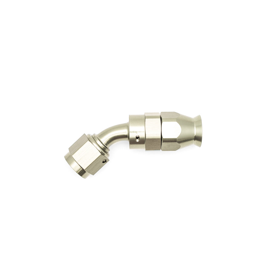 45-Deg. 6AN Swivel PTFE Hose End