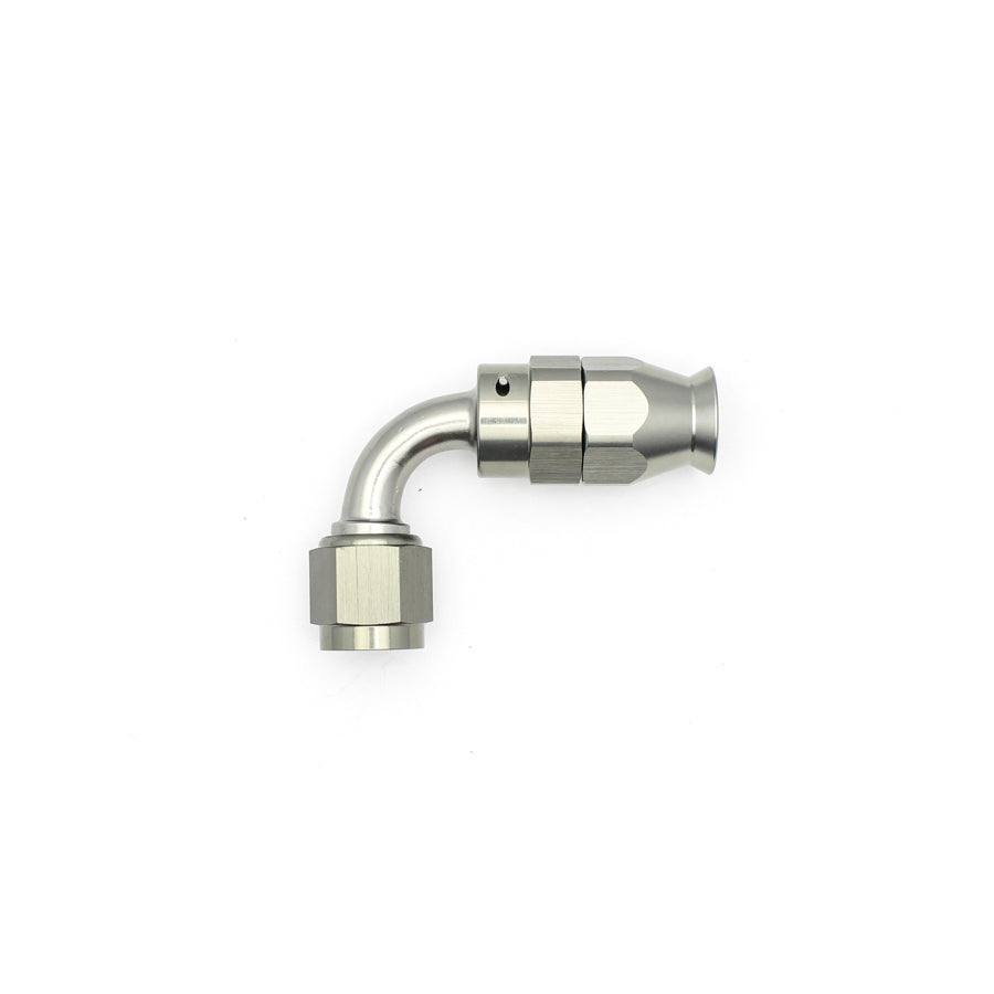 90-Deg. 6AN Swivel PTFE Hose End