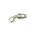 45-Deg. 8AN Swivel PTFE Hose End