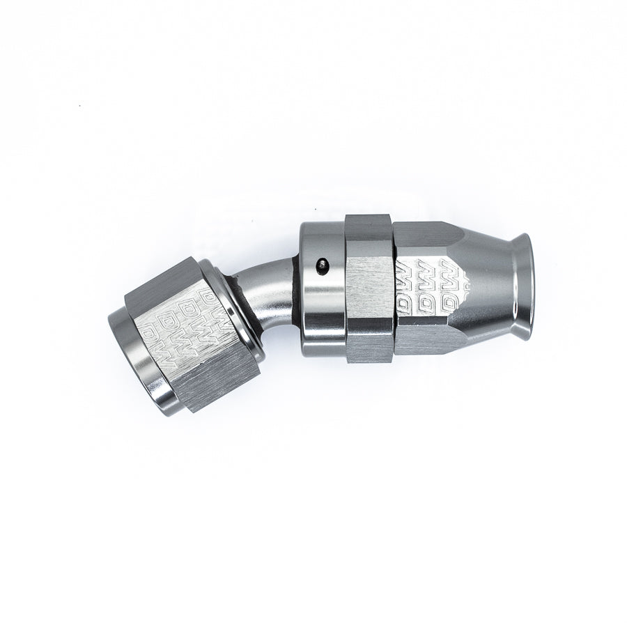 30-Deg. 8AN Swivel PTFE Hose End