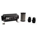 10AN, 40 micron, 110mm In-line fuel filter kit
