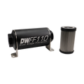 10AN Female, 40 micron, 110mm In-line fuel filter kit