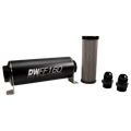 10AN, 5 micron, 160mm In-line fuel filter kit