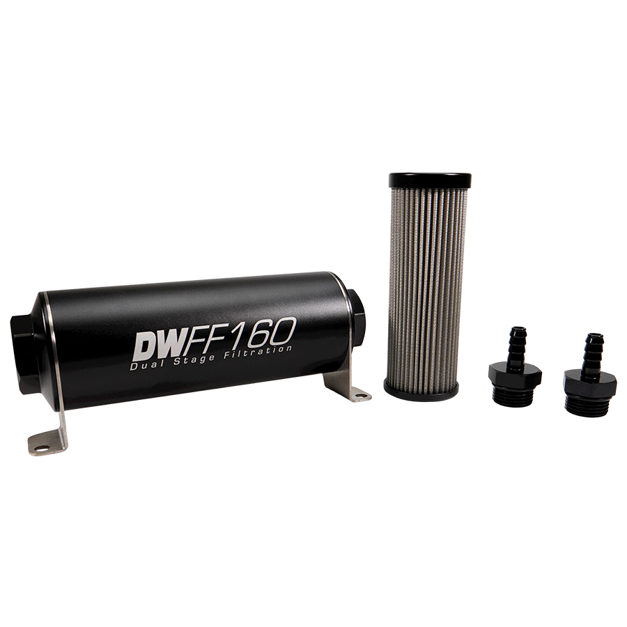5/16 in, 40 micron, 160mm In-line fuel filter kit