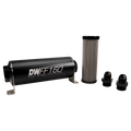 -8AN, 40 micron, 160mm In-line fuel filter kit